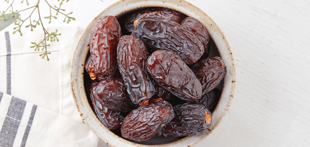 bowl of Medjool dates